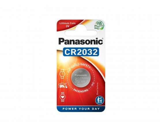 CR2032/1BP Lithium Knapcelle batteri Panasonic
