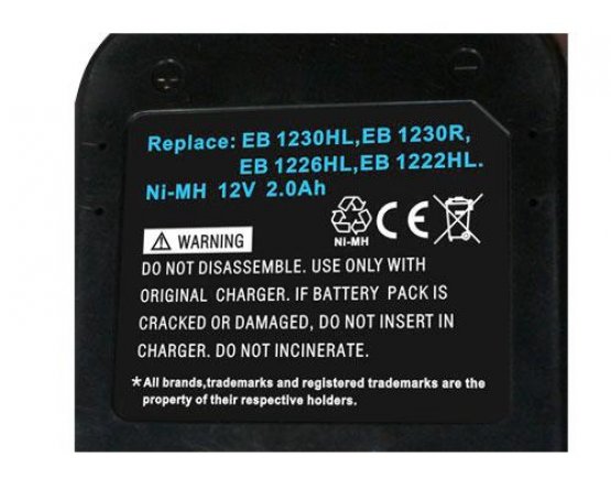 Hitachi DB 12DM2 batteri 320386 12v/2Ah NiMH