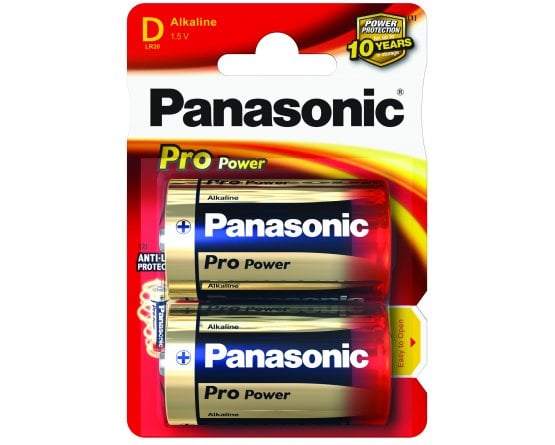 LR20/D Pro Power Panasonic Alkaline 2-blisterpak