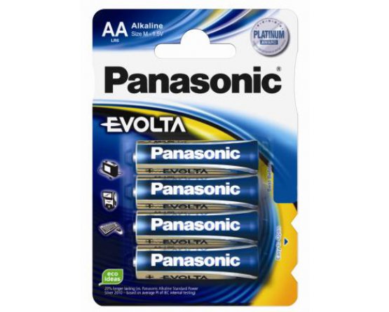 AA/P6E Panasonic Evolta batteri 4 blisterpak