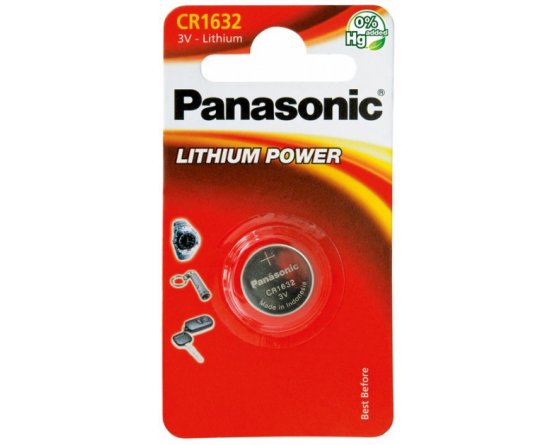 CR1632/1BP Lithium Knapcelle batteri Panasonic