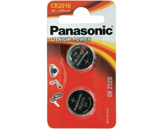 CR2016/2BP Lithium Knapcelle batteri Panasonic