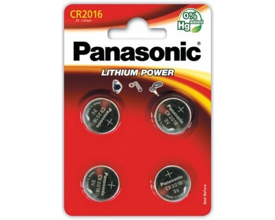 CR2016/4BP Lithium Knapcelle batteri Panasonic