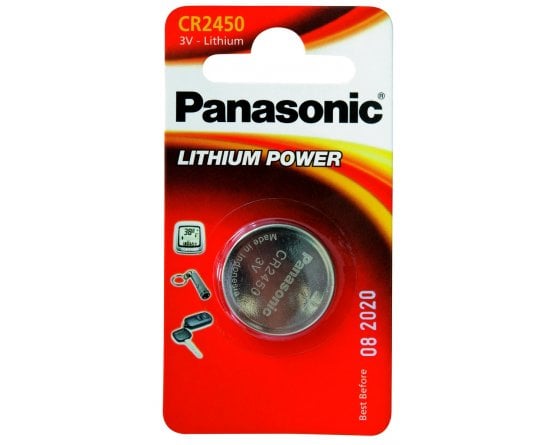 CR2450/1BP Lithium Knapcelle batteri Panasonic