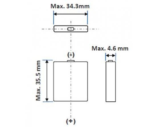 Lithium Ion batteri Panasonic NCA-463436A