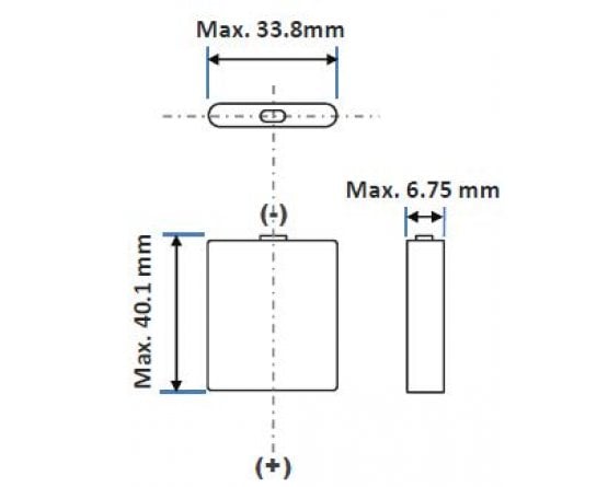 Lithium Ion batteri Panasonic NCA-673440