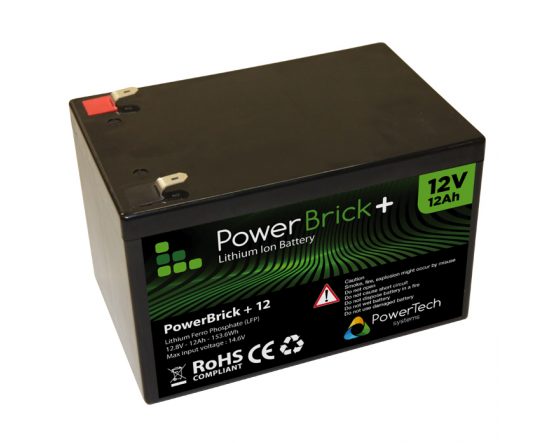 PowerBrick LiFePO4 batteri 12V/12Ah