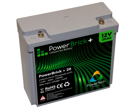 PowerBrick LiFePO4 battery 12V/20Ah