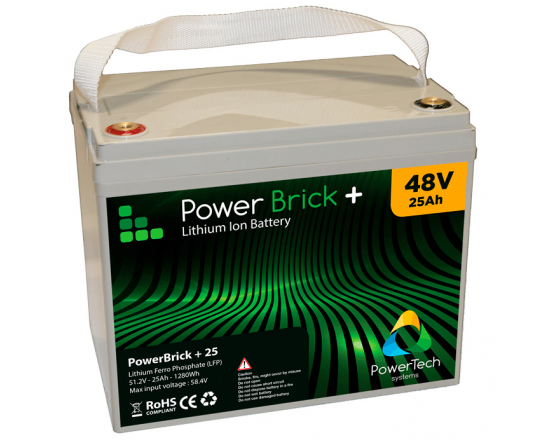 PowerBrick LiFePO4 batteri 48V/25Ah