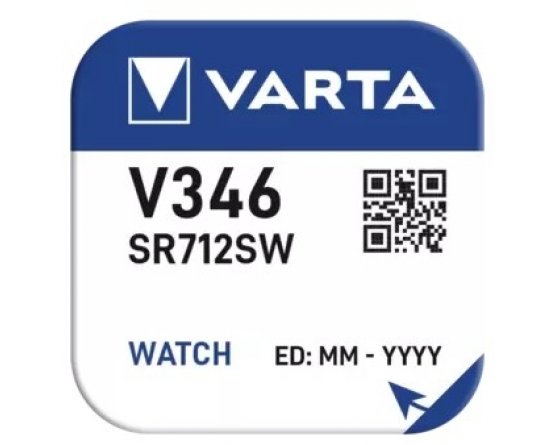 V346 Sølvoxid batteri Varta V346/SR712