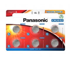 CR2032/6BP Lithium Knapcelle batteri Panasonic