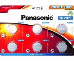 CR2025/6BP Lithium Panasonic Knapcelle batteri