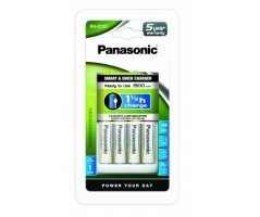 Panasonic lader BQ-CC55E incl. 4 batterier