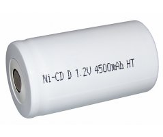 NiCd D-SIZE batteri 1,2V 4500mAh flad top