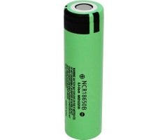 Lithium Ion Panasonic batteri NCR18650B med fuse