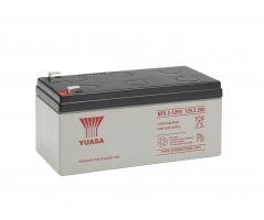 12V/3,2Ah Yuasa 3-5års Blybatteri NP3.2-12FR