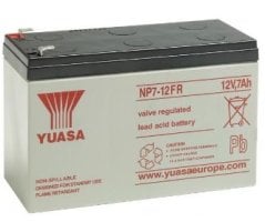 12V/7Ah Yuasa Blybatteri NP7-12FR