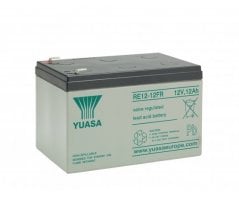 12V/12Ah Yuasa 6-9års Blybatteri RE12-12FR