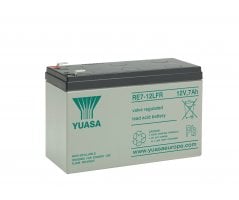 12V/7Ah Yuasa Blybatteri RE7-12LFR Faston 6,35mm