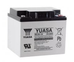 12V/50Ah Yuasa Blybatteri op til 600 opladninger