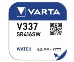 V337 Sølvoxid Knapcelle batteri Varta SR416