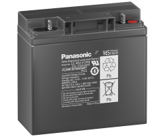 12v/17Ah Panasonic Blybatteri 10-12års LC-PD1217PG