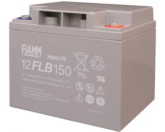 12V/40Ah FIAMM 12 års Blybatteri UPS 12FLB150
