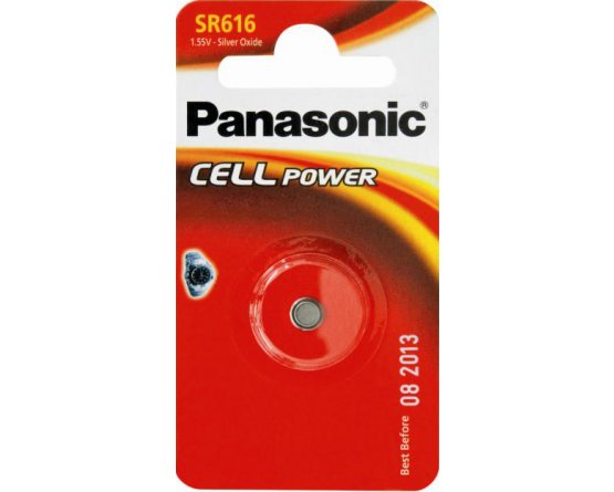 SR616 Panasonic Sølvoxid knapcelle 321