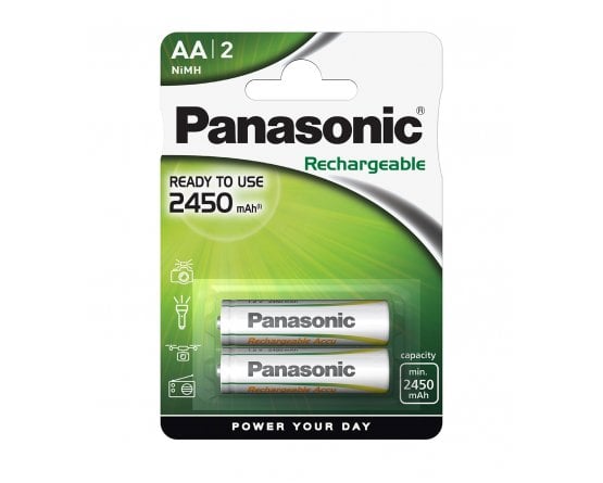 AA/P6P Panasonic genopladelig 2450mAh