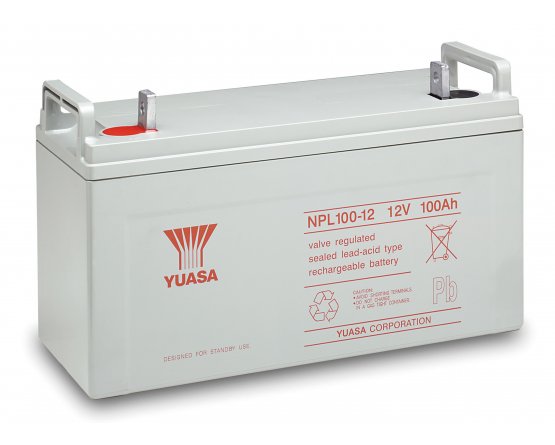 12V/100Ah Yuasa 10-12års Blybatteri NPL100-12