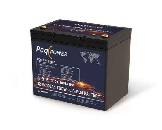 12V (12,8V) 100Ah 1280Wh LiFePO4 PaqPOWER batteri