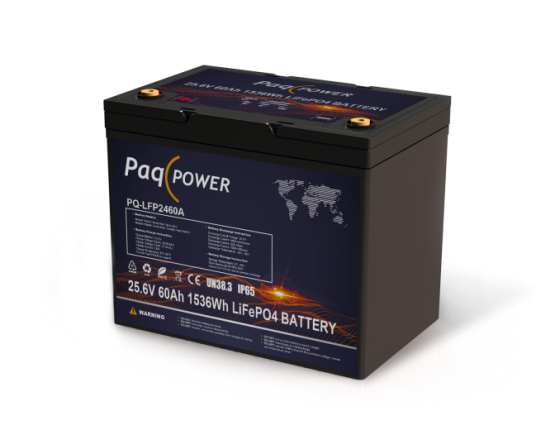 24V (25,6V) 60Ah 1536Wh LiFePO4 PaqPOWER batteri