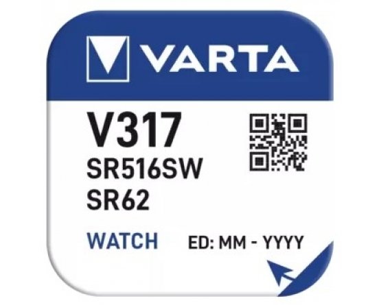 V317 Sølvoxid batteri Varta SR516SW
