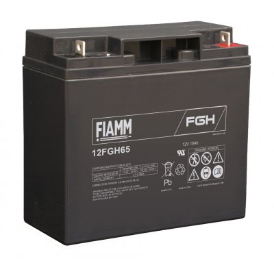 12V/18Ah FIAMM 5 års Højstrøm Blybatteri 12FGH65