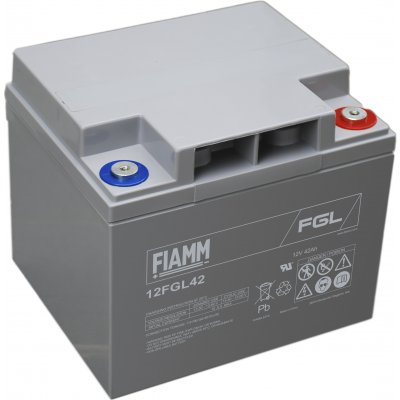 12V/42Ah FIAMM 10 års Blybatteri 12FGL42