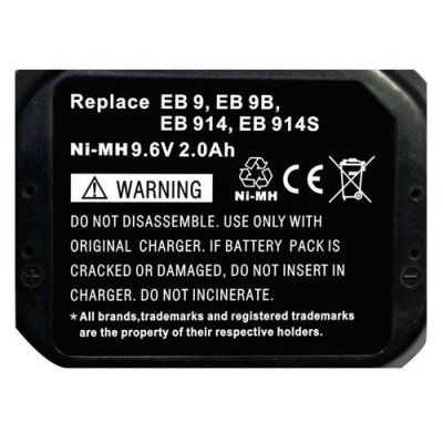 Hitachi DS 10DT batteri EB 920HS 9,6v/2Ah NiMH