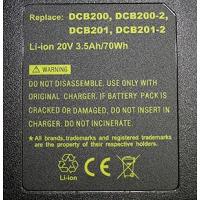 Dewalt DCD740 batteri DCB180 20v/3Ah Li-Ion
