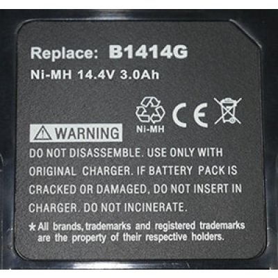 AEG BS 14 G batteri B1414G 14,4v/3Ah NiMH