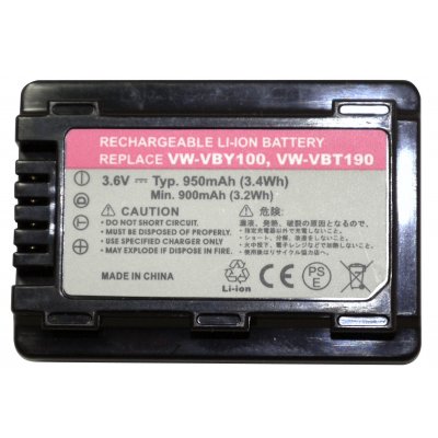 Panasonic HC-V110 batteri VW-VBY100