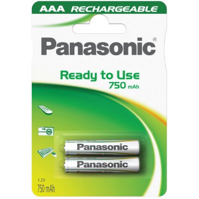 AAA/P03E Panasonic genopladelig 750mAh