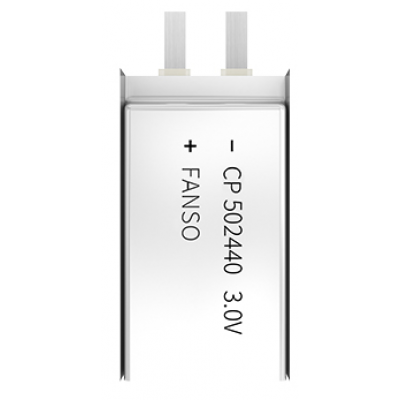 Fanso 3V lithium batteri 550mAh Ultra-Tynd