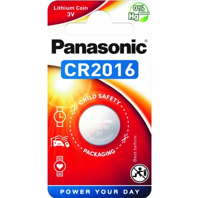 CR2016 Lithium Knapcelle batteri Panasonic