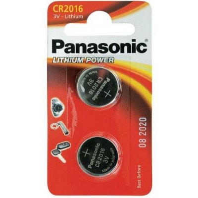 CR2016/2BP Lithium Knapcelle batteri Panasonic