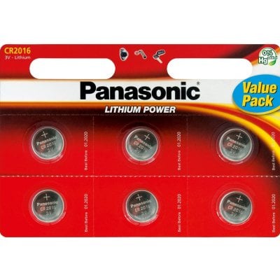 CR2016/6BP Lithium Knapcelle batteri Panasonic