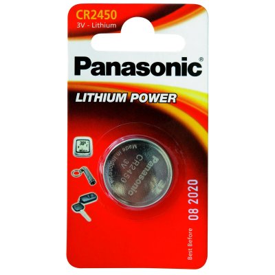 CR2450/1BP Lithium Knapcelle batteri Panasonic