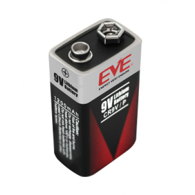 EVE Lithium batteri 9V/1200mAh