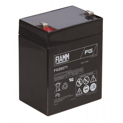12V/2,7Ah FIAMM 5 års Blybatteri FG20271