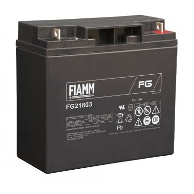 12V/18Ah FIAMM 5 års Blybatteri FG21803