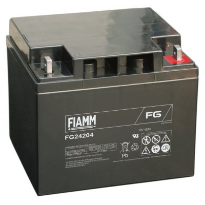 12V/42Ah FIAMM 5 års Blybatteri FG24204