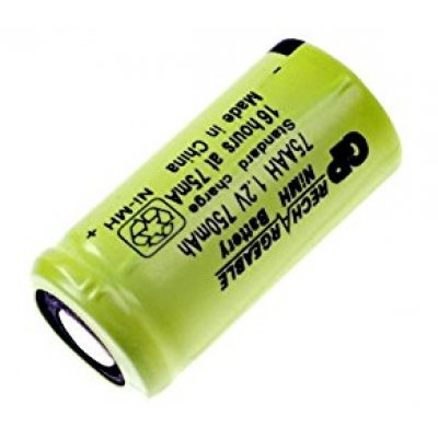 2/3AA Ni-MH genopladeligt batteri Flad top